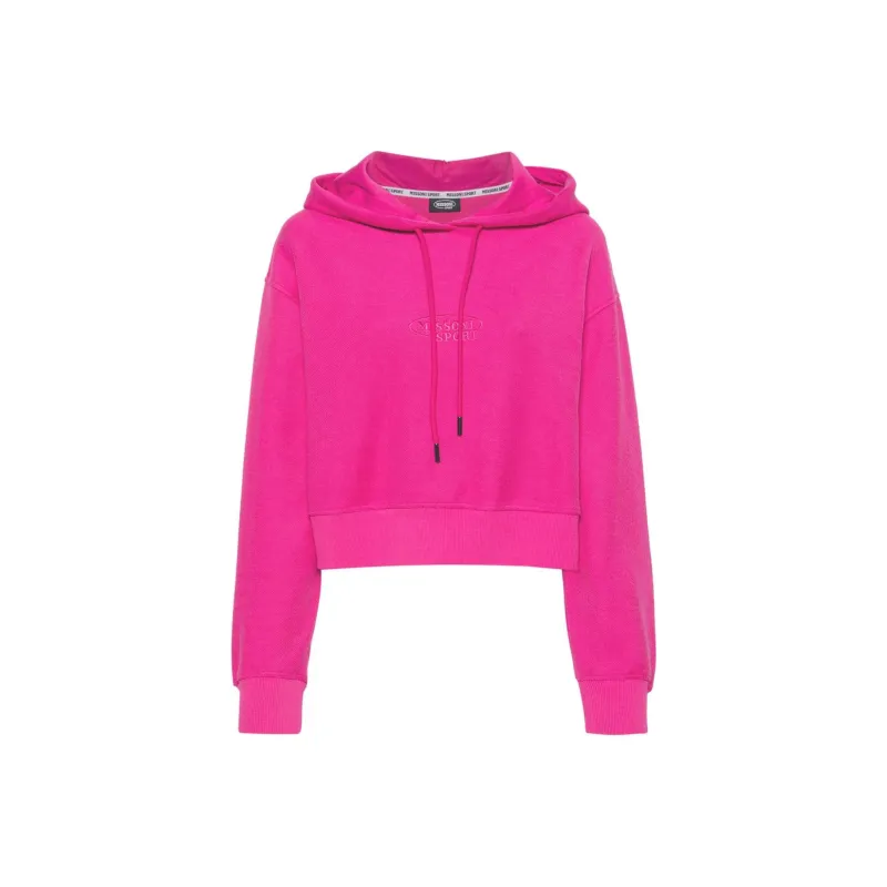 MISSONI Embroidered-logo Cropped Hoodie-0