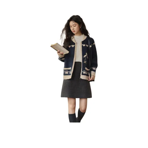 MISHOW Knitwear Women's Navy Blue