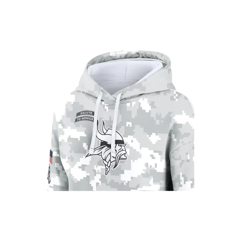 Nike Minnesota Vikings Salute To Service Primary Edge Club Women's Nike Nfl Pullover Hoodie-2