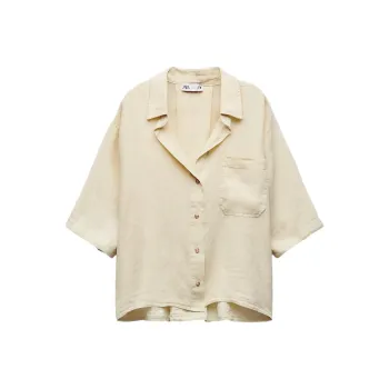 ZARA Shirt Women's Light Yellow