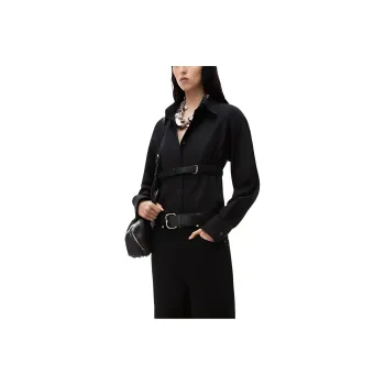 Alexander Wang Belted Cotton Tunic Shirt