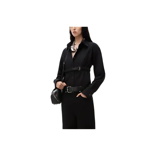 Alexander Wang Belted Cotton Tunic Shirt