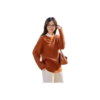 Mo Han Yi Mei Knitwear Women's Caramel