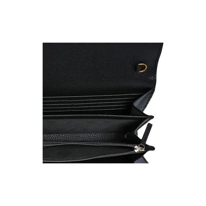 GUCCI Woc Cow Leather Shoulder Bag Regular Women's Black-4