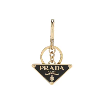 PRADA Metal Keychains Women's Gold