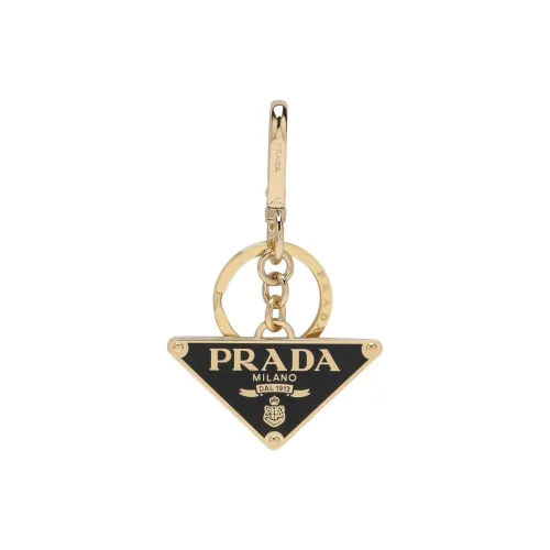 PRADA Metal Keychains Women's Gold