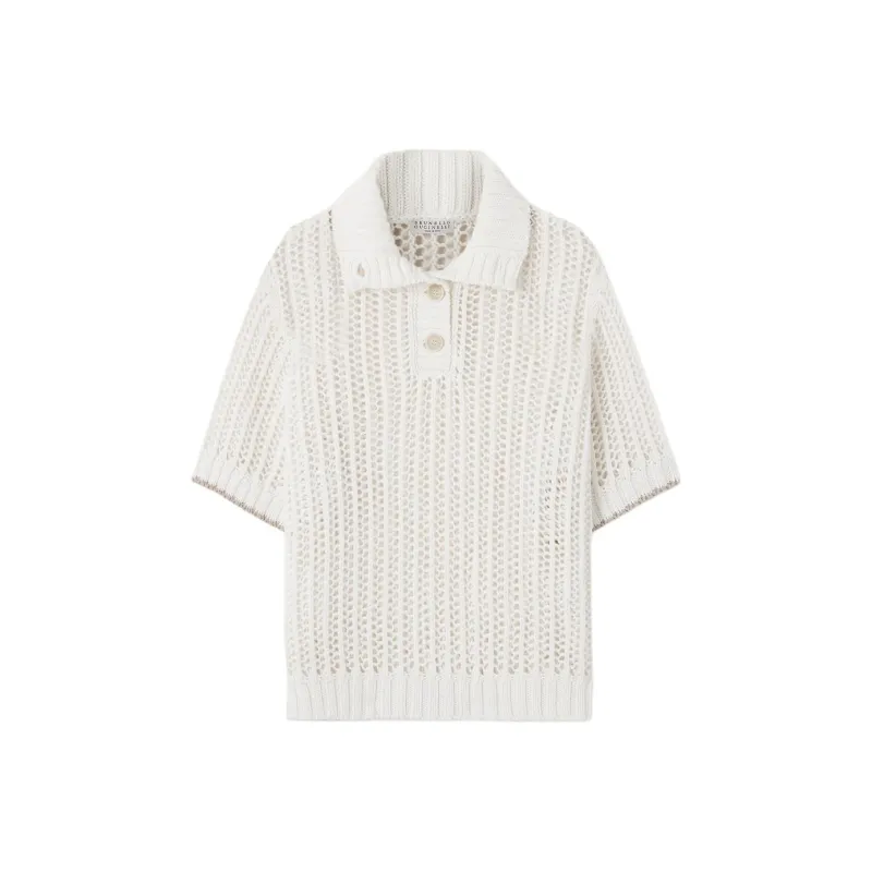 Brunello Cucinelli Polo Shirt Women's White-0