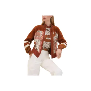HERMES SS25 Jackets Coats Women's Beige High Mountain Clay