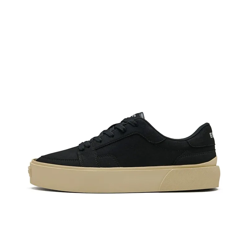 EQLZ EQUALIZER Fault 25 Anti Slip Wear Resistant Low Top Skateboard Shoes Unisex Ghost Black-0