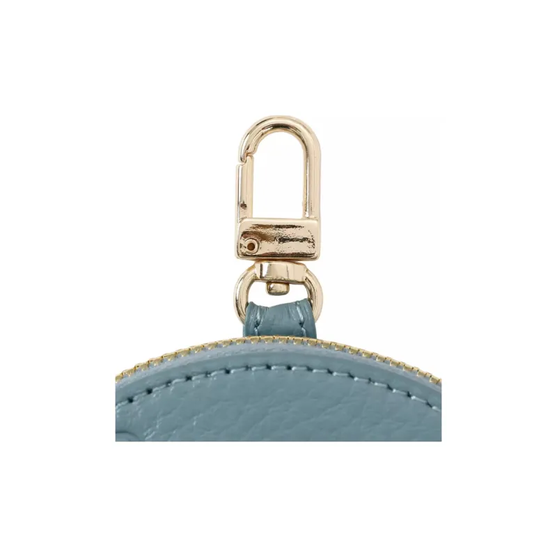 Disney Cow Leather Coin Purse Regular Women's Blue-5