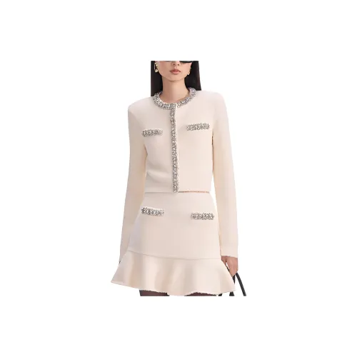 Self portrait Knitwear Women's Ivory White