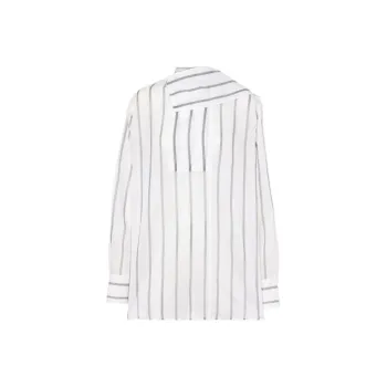 TOTEME Asymmetric Striped Shirt