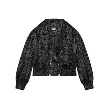 DKNY Jackets & Coats Women's Navy Blue Multicolor