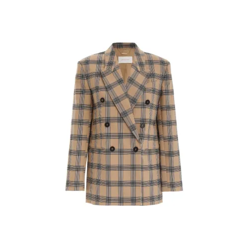 Zimmermann Luminosity Checked Double-breasted Blazer