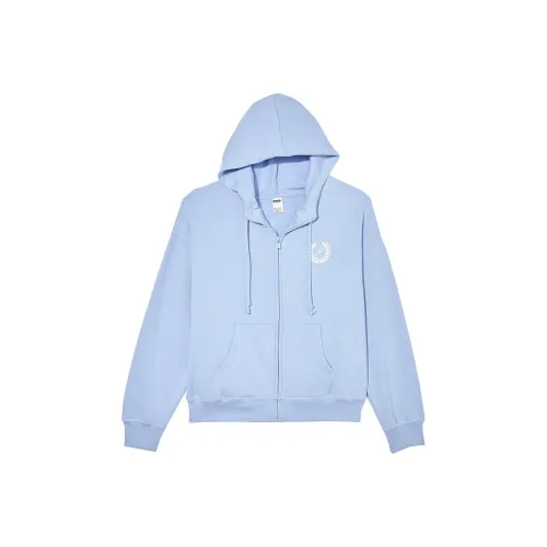 Victoria's Secret PINK IVY FLEECE FULL-ZIP HOODIE/HB Jackets Coats Women's Beverly Hills Port Blue