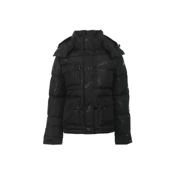 VERSACE JEANS COUTURE Chain-print Puffer Jacket
