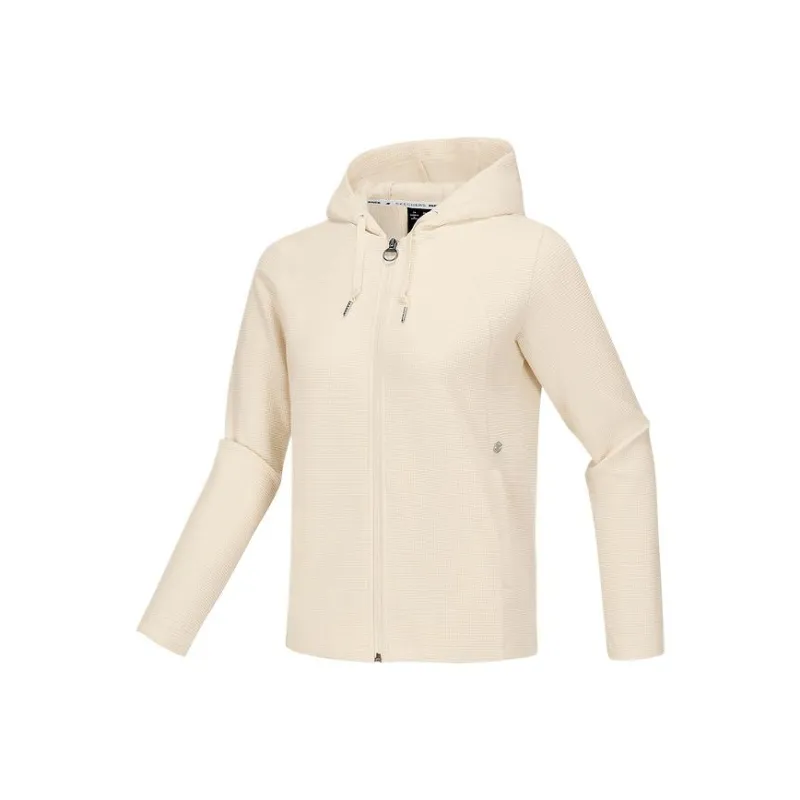 Skechers Basic Sports Series Jackets Coats Women's Pearl White-0