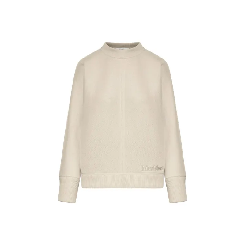 MaxMara Logo Embroidered Crewneck Jumper-0