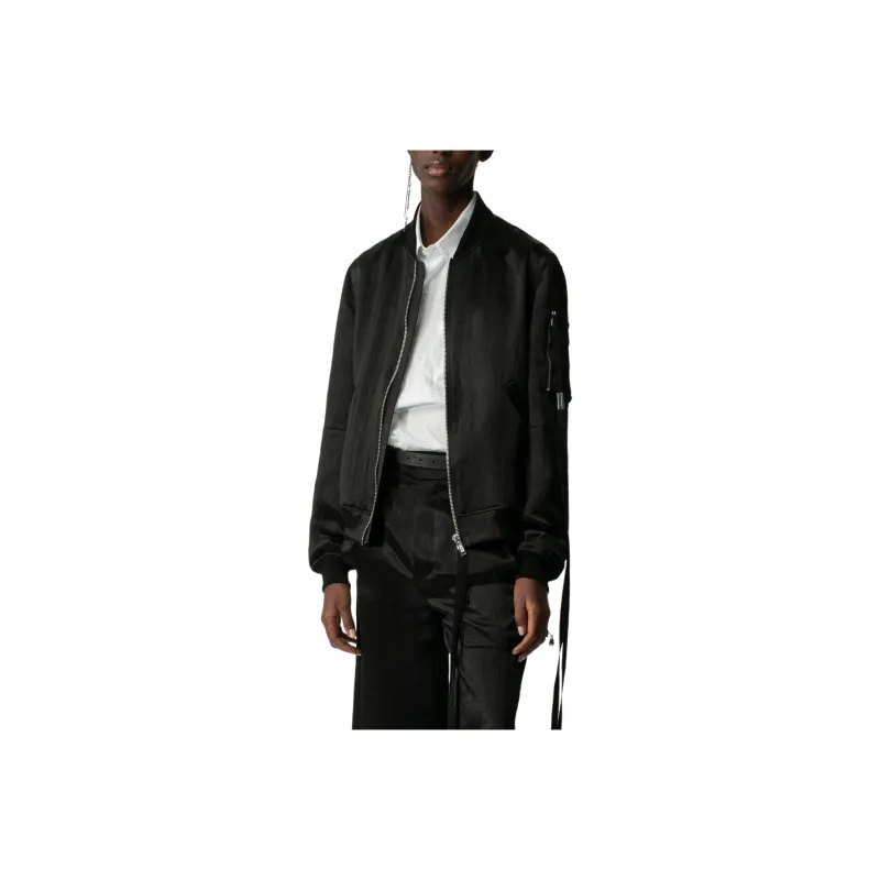 Ann Demeulemeester Barbara Standard Bomber Jackets Coats Women's Black-0