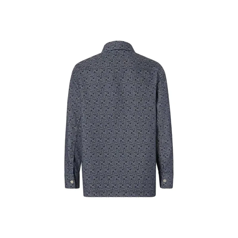 FENDI SS25 Denim Jacket Men's Blue-1
