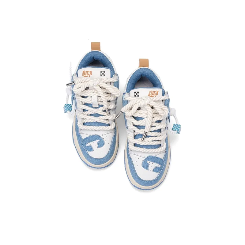 LUCX Cushioned Slip Resistant Abrasion Resistant Low Top Chunky Sneakers Unisex-27