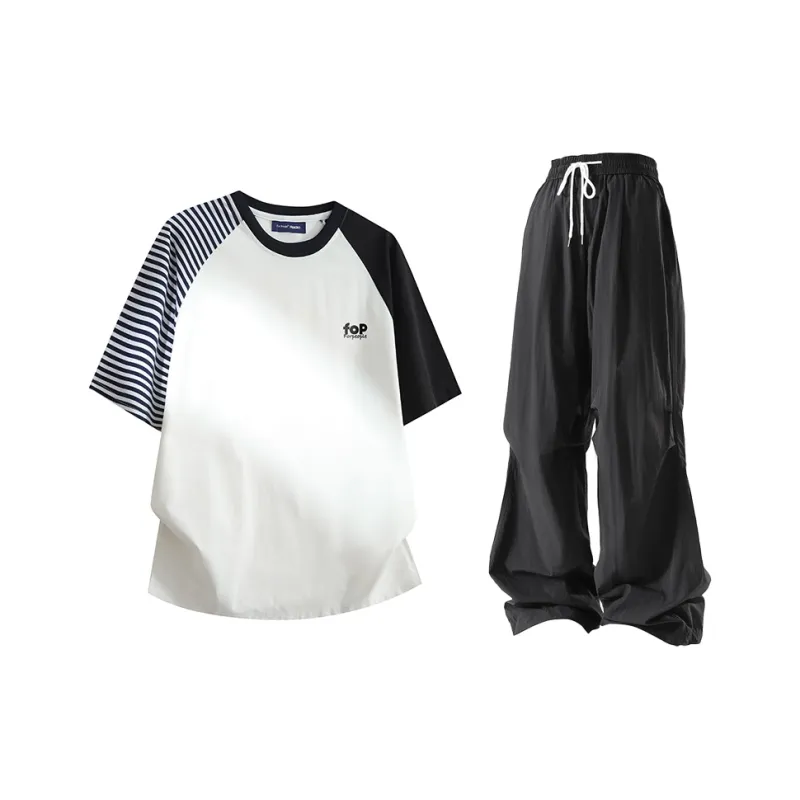 FAX FOR FMACM T Shirt Unisex Black White Stripes-4