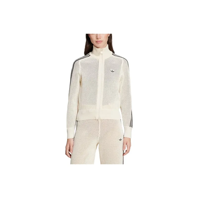 Adidas Women's Premium Crochet Track Top Wonder White-0