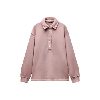 ZARA Sweatshirt Women's Light Pink