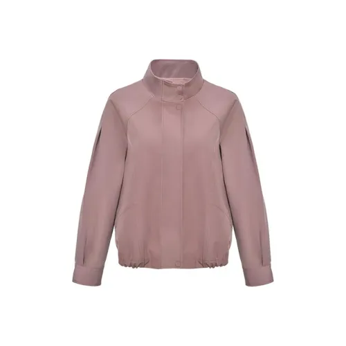 DIFFIE RIEGER Jackets Coats Women's Leather Pink