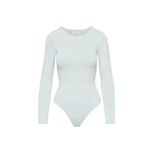 ARITZIA Contour Crew Longsleeve Bodysuit Bodysuits Women's Azure Grey/Cerulean Blue Gray