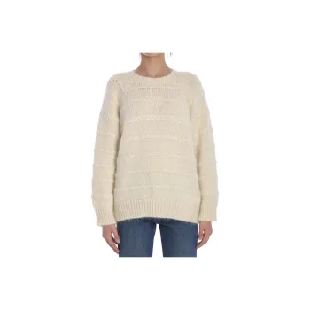 CELINE Triomphe Crew Neck Sweater In Mohair And Silk