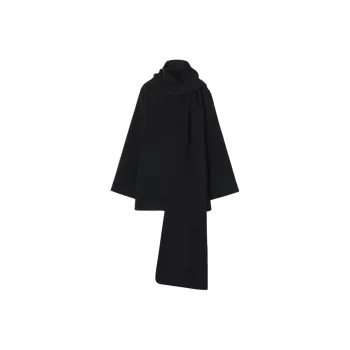 RODEBJER Scarf-detail Buttoned Coat