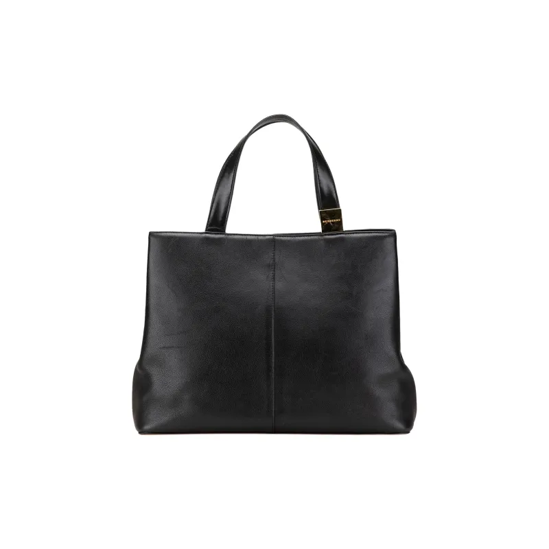 Burberry Pre Owned 20th Century Leather Tote Bag-0