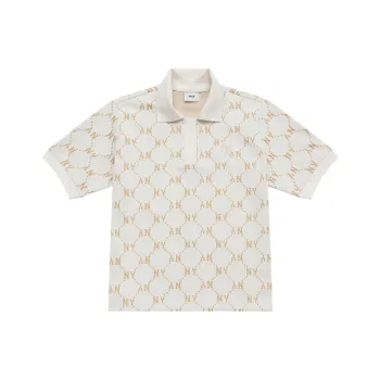 MLB MONOGRAM Collection New York Yankees Polo Shirt Women's Ivory White