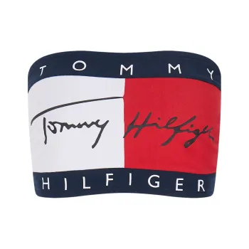 Tommy Hilfiger Strapless Top Women's White Red Navy Blue C1G