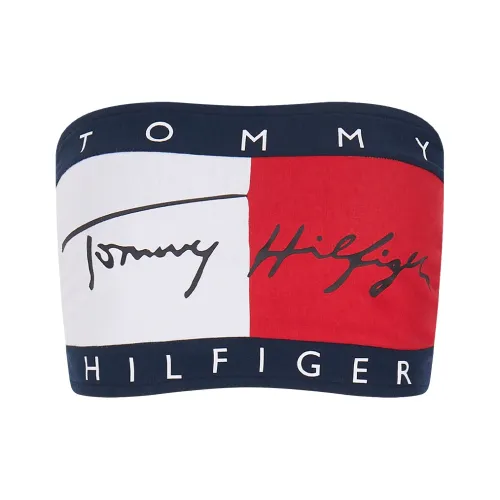 Tommy Hilfiger Strapless Top Women's White Red Navy Blue C1G