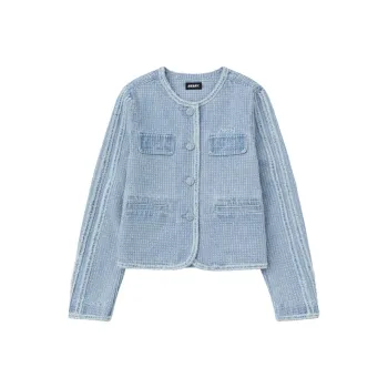 NERDY SS25 Jacket Korean Style Women's Light Blue