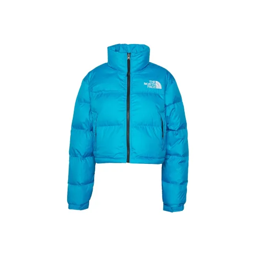 THE NORTH FACE Women's Nuptse Short Jacket Acoustic Blue