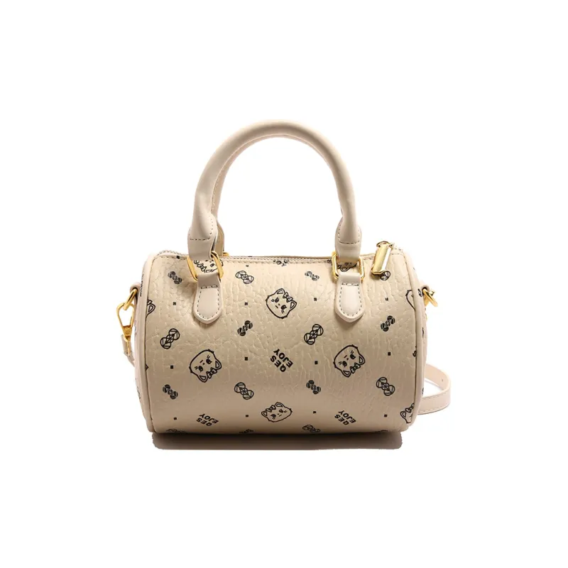 Yalu PU Handbag Women's Black/White/Pink/Brown-6