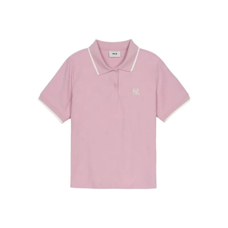 MLB New York Yankees Polo Shirt Women's Pink-0