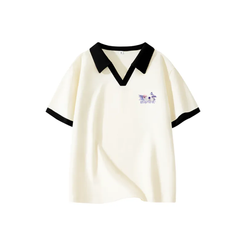 Cotton Polo Shirts Women's-3