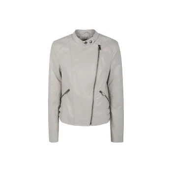 Twinset Zipped Faux Leather Biker Jacket