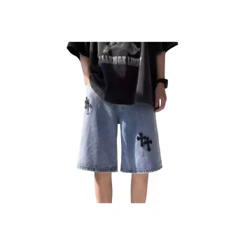 Weles Denim Shorts Unisex Light Blue