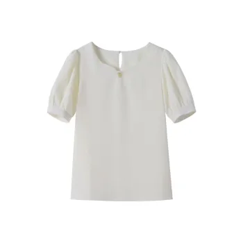 Huagaa Shirt Women's Light Apricot