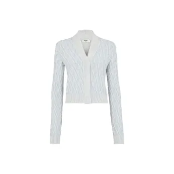 FENDI Ff V Neck Knitted Cardigan