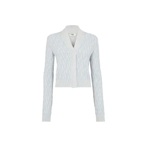 FENDI Ff V Neck Knitted Cardigan