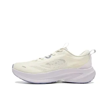 QIAODAN Shock Absorbers Rebound Low Top Casual Sprint Running Shoes Women's Beige Purple