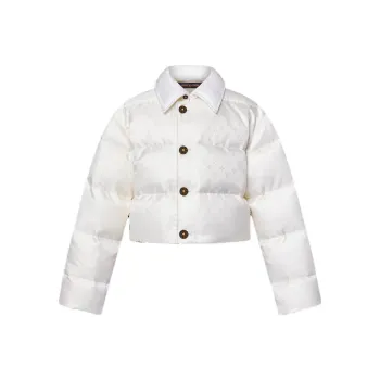 LOUIS VUITTON 1AFUIK Cropped Monogram Puffer Jacket