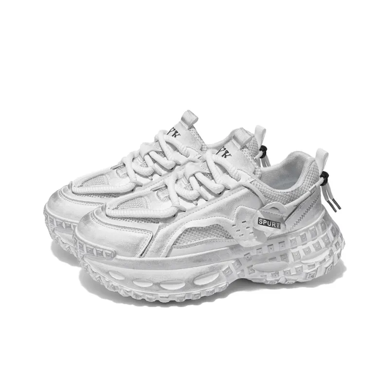 Hong Kong Meng Slip Resistant, Abrasion Resistant, Breathable Low Top Chunky Sneakers Men's-8