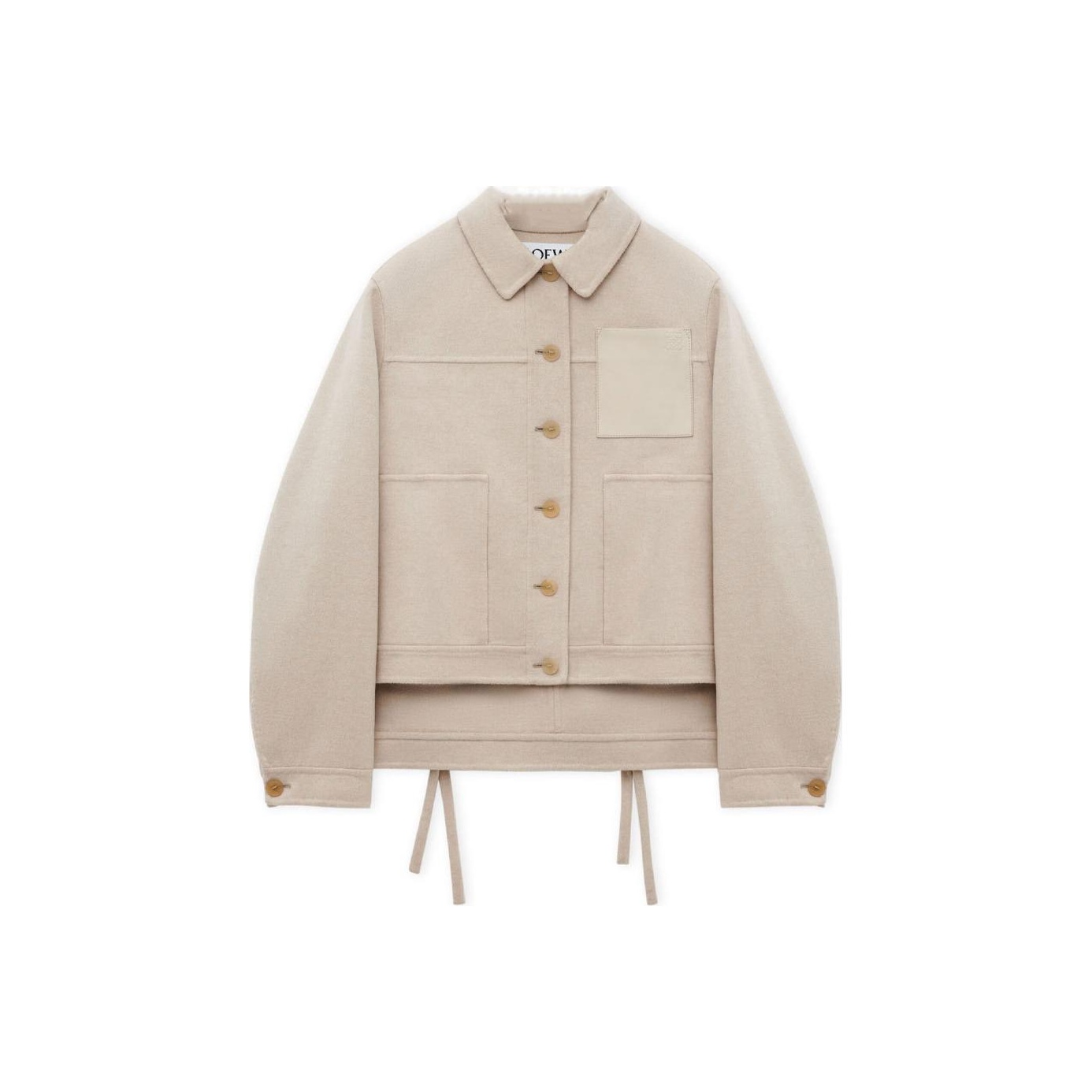 ベージュ系 LOEWE(ロエベ) レザージャケット・コート(レディース